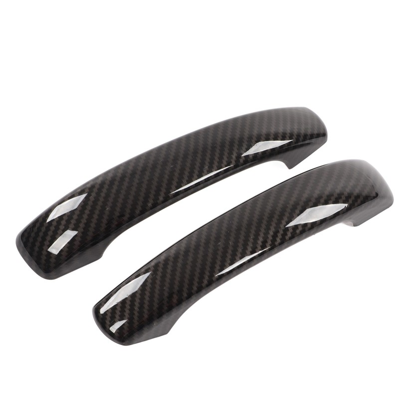 Car Exterior Door Handle Cover Carbon Fiber Style Replacement for