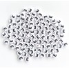 Bxwoum 100PCS Letter Beads 4X7mm Acrylic Alphabet Beads for Jewelry