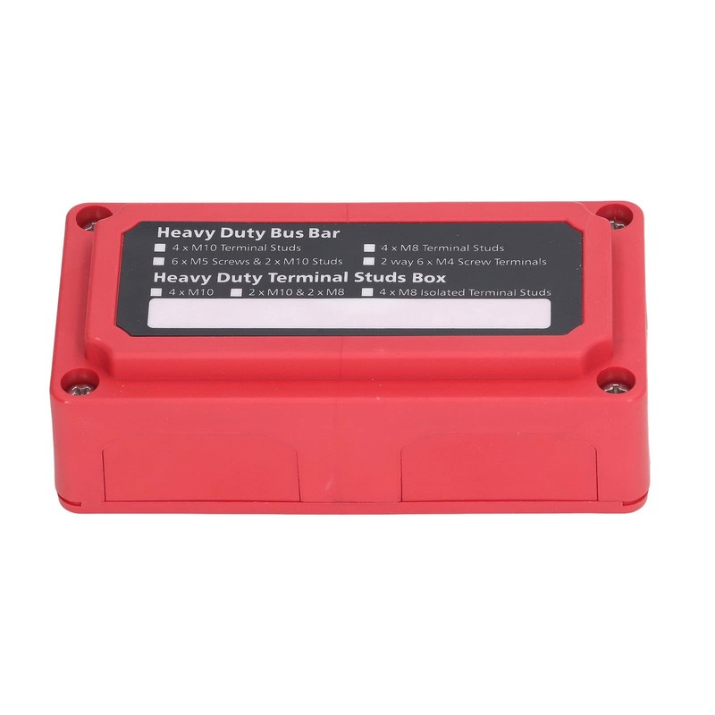 Power Distribution Block, M8 Screw Terminal Busbar, DC 48V 300A,