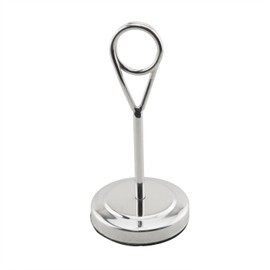 HJGarden Silver Stainless Steel Menu Holder Hotel Restaurant Desktop Card Holder Vertical Holder Banquet Seat Dishes Holder Table Number Holder Photo Holder