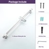 HAMOLER 24 Inch Shower Slide Bar with Adjustable Shower Holder