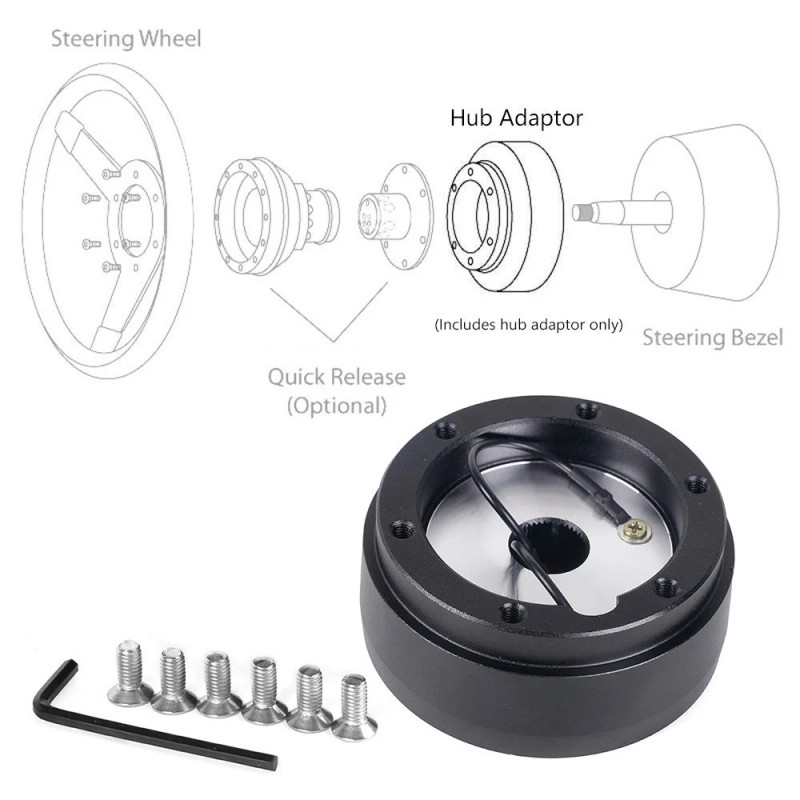 ANNX 14“ Steering Wheel+Quick Release+Hub Adapter 186H For Volkswagen VW