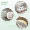 2 PCS Wall Mounted Soap Dish with Lid, Shower Soap