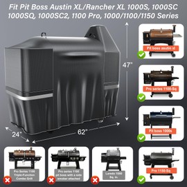 Utheer Grill Cover for Pit Boss Austin XL/Rancher XL, Z Grill 1000, 1100, 1100 Pro, 1000S, 1000SC, 1000Sq, 1000SC2, 1150 1500 Series Wood Pellet Grill, 600D Heavy Duty Waterproof, UV Protection Cover
