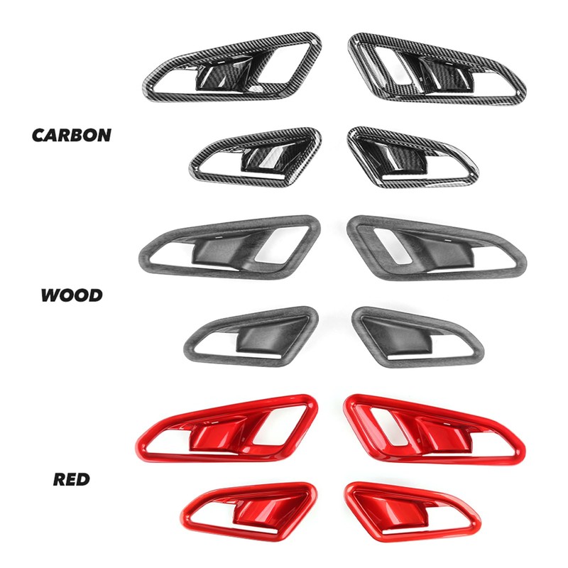 Inner Door Handle Panel Cover Trim Door Lock Button Decor
