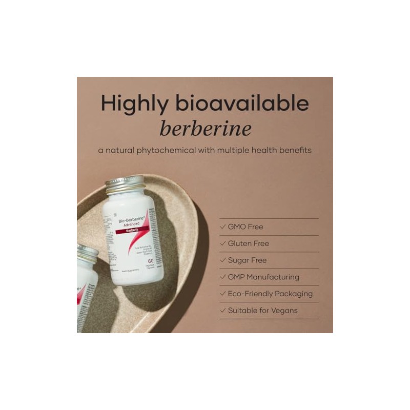 Bio-Berberine Advanced 500mg - High Strength Women & Mens Supplement