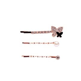 Hair Clips Hair Barrette Set of 3 Office Hair Clips Set Hair Accessories (Butterfly)