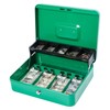 KYODOLED Locking Cash Box with Lock,Money Box with Cash Tray,Lock