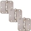 Stone Harbor Hardware 3-1/2" Ball-Bearing Door Hinges, 5/8" Radius Corner,