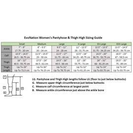 EvoNation Women’s Thigh High Graduated Compression Stockings, 20-30 mmHg – Firm Pressure Sheer Socks, Lace Top Support Hose