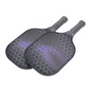 2PCS Pickleball Paddles Set Fiberglass Lightweight Pickle Ball Rackets with
