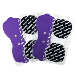 Tens Unit Wireless Electrode Pads, MASTOGO Replacement Electrode Pads with Standard 3.5mm Snap-on Connectors (4PCS/Set) (Purple)