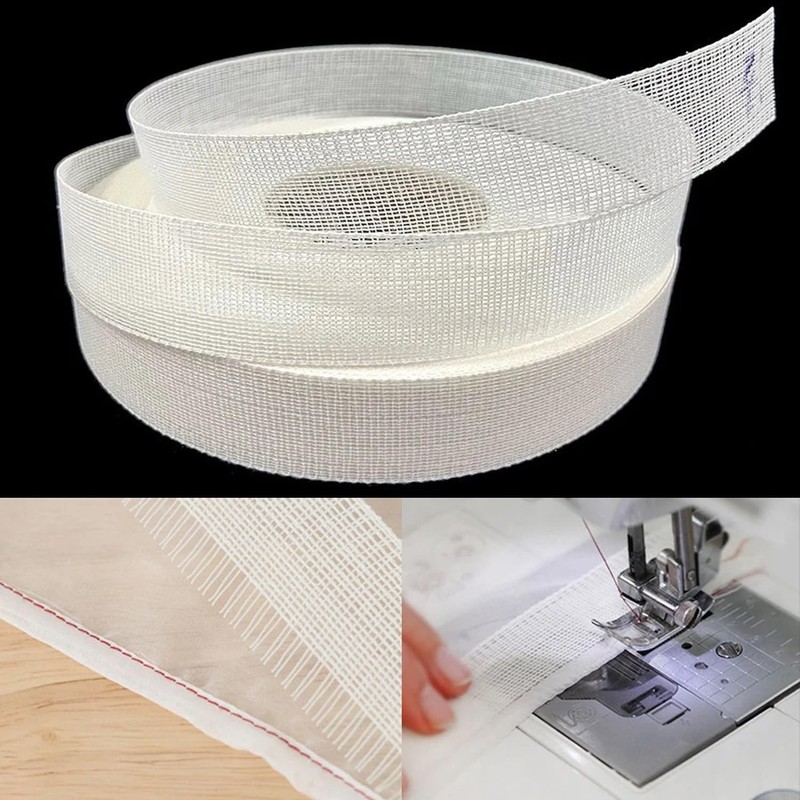 ArrErr 2 Yards Fabric Hemming Guide Adjustable Unrolling Sewing on