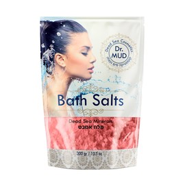 Natural Dead Sea Salt 100% Mineral-Rich Bath Soak, More Minerals Than Epsom Salt, Deep Relaxation, Detox, Exfoliates & Softens Skin, Helps Psoriasis, Eczema (10.5 oz, Rose)