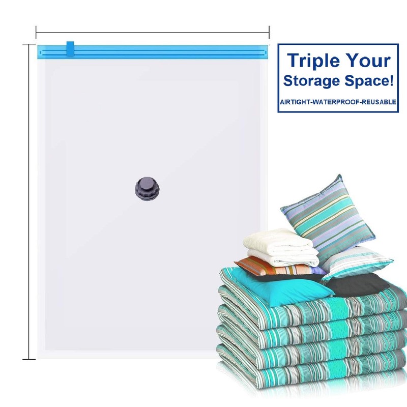 5 Pack Extra Jumbo Vacuum Storage Bags (51"x47"in Our Largest