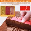 Wood Effect Swabs, 4 Pieces Wood Grain Painting Tools Roller