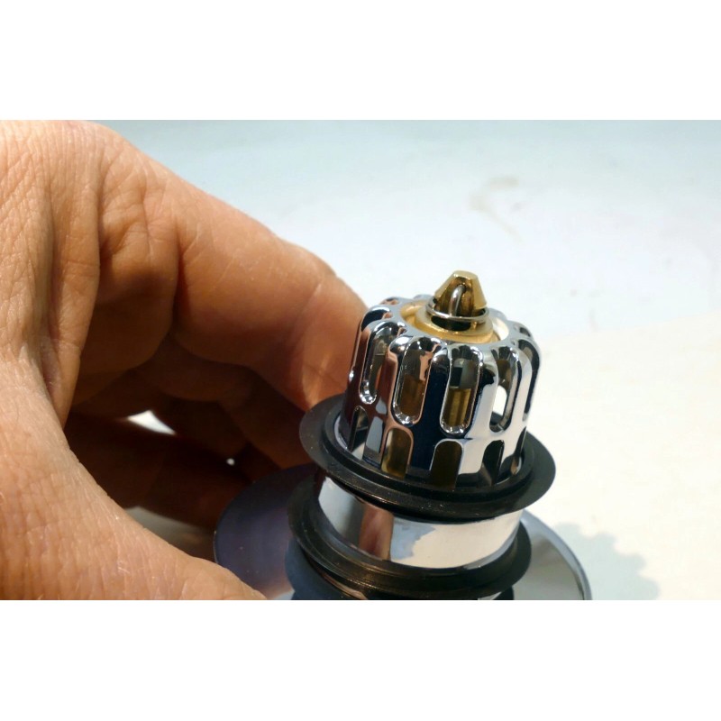T.O.P. POP-UP SINK DRAIN STOPPER fits drains 1.25" silver Flower