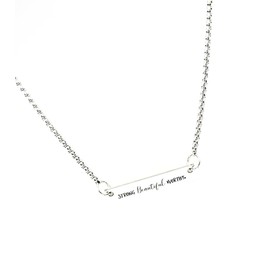 Strong Beautiful Worthy Connector Charm Necklace, Friend Gift, Wife Gift, Daughter Gift, Gift For Me, Granddaughter, Gift For Her