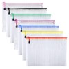 TUPARKA 7 Pcs Document Bag A5 Zipper File Bags A5