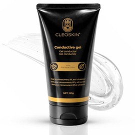 CLEOSKIN Gel Conductor Facial con Aloe Vera (150g) – Gel para Microcorriente, Radiofrecuencia y Ultrasonido para Hidratación Profunda y Efecto Lifting Reafirmante