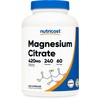 Nutricost Magnesium Citrate 420mg, 240 Veggie Capsules - 60 Servings,