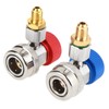AC R134A Adapter, High Flow Safe Design 1/4" High Low