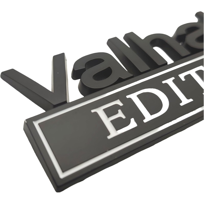 2pcs Valhalla Edition Metal Car Truck Bumper Emblem 3D Badge