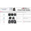 A99Golf 9 Iron Club Holder Black Club Organizers Organize Your