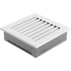 KRATKI ventilation grille fireplace grille FRESH 17cm x 17cm white