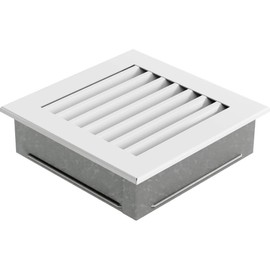 KRATKI ventilation grille fireplace grille FRESH 17cm x 17cm white