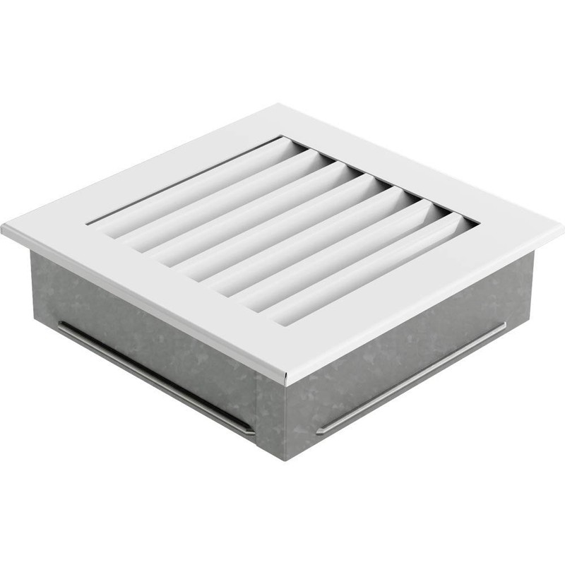 KRATKI ventilation grille fireplace grille FRESH 17cm x 17cm white