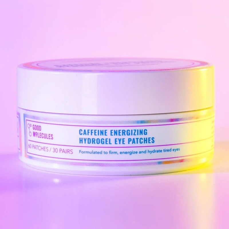 Parches Hidrogel Cafeína Good Molecules Contorno Ojos Energizantes