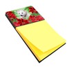 Caroline's Treasures CK1349SN Westie Poinsettas Sticky Note Holder Sticky Note