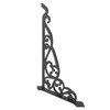 Outdoor Hanging Bracket Black Iron Multifunctional Decorative Plant Hanger for