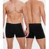FORVEVO Men's Incontinence Underwear, Black Boxer Brief with Protective Pads,