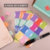 6 Sheets Book Tabs, Sticky Tabs Page Markers, Colorful Index