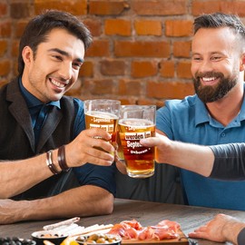 Joymaking Bierglas Geschenke für Männer, Geburtstagsgeschenk für Männer, Männer Geburtstagsgeschenke, Männer Geschenke, Sinnvolle Lustige Geschenke für Männer Papa Freund Mitarbeiter Sohn, Opa 15OZ