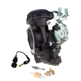 SVKCAR CV40 Carburetor & Choke Cable for Harley Davidson Sportster 883 1200 XL883 XLH1200, Softail 1988-2017, Dyna FXR FXD Touring 1988-2016, Sportster 1998-Up CV 40MM Carb (Grey) 27421-99A