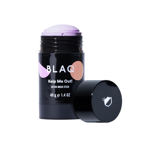 BLAQ Kelp Me Out Detox Mask Stick with Marine Algae and Kaolin Clay - Fast, mess free application - To calm, nourish, purify, protect, rejuvenate tired, dull-looking skin with anti-aging properties - for Face and body