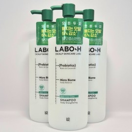 LaboH Scalp Strengthening Shampoo 400ml x 3 Mildly acidic shampoo to help alleviate hair loss symptoms / 라보에이치 두피강화 샴푸 400ml x 3개 탈모증상완화에도움 약산성샴푸