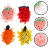 Esponjas vegetales en forma de fruta – 4 piezas reutilizables