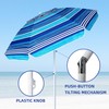 AMMSUN 6.5 ft Heavy Duty Beach Umbrella for Sand with