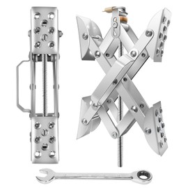 ROBLOCK 2 PCS Lockable Anti-Theft Wheel Chocks RV X Stabilizer for Travel Trailers, Camper Chock Accessories with Wrench, Easy to Install and Remove(4 "-10.2")