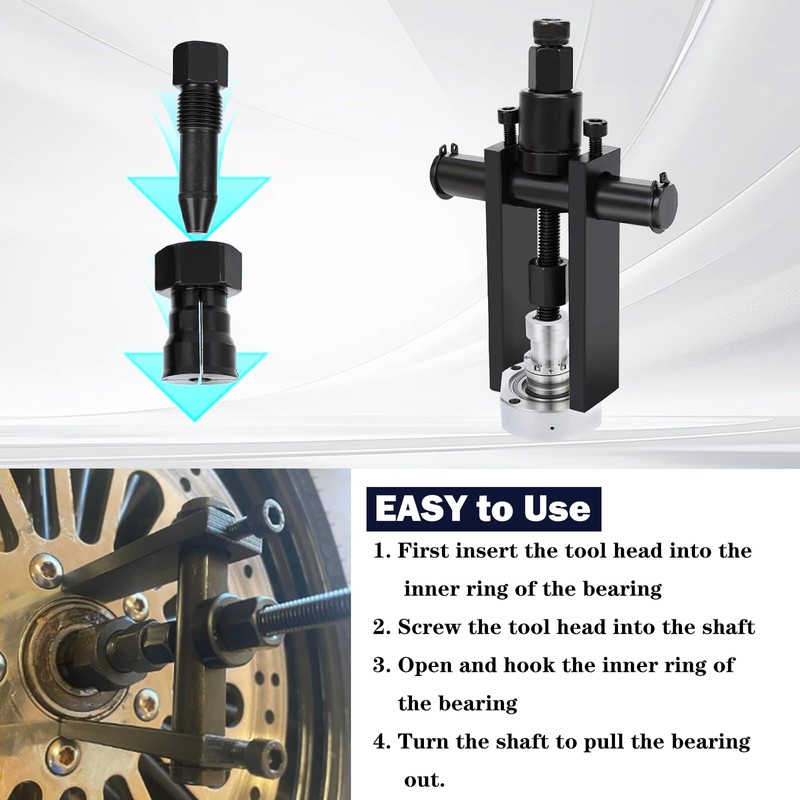 RYANSTAR RACING 13PCS Motorcycle Blind Inner Bearing Puller Tool Kit