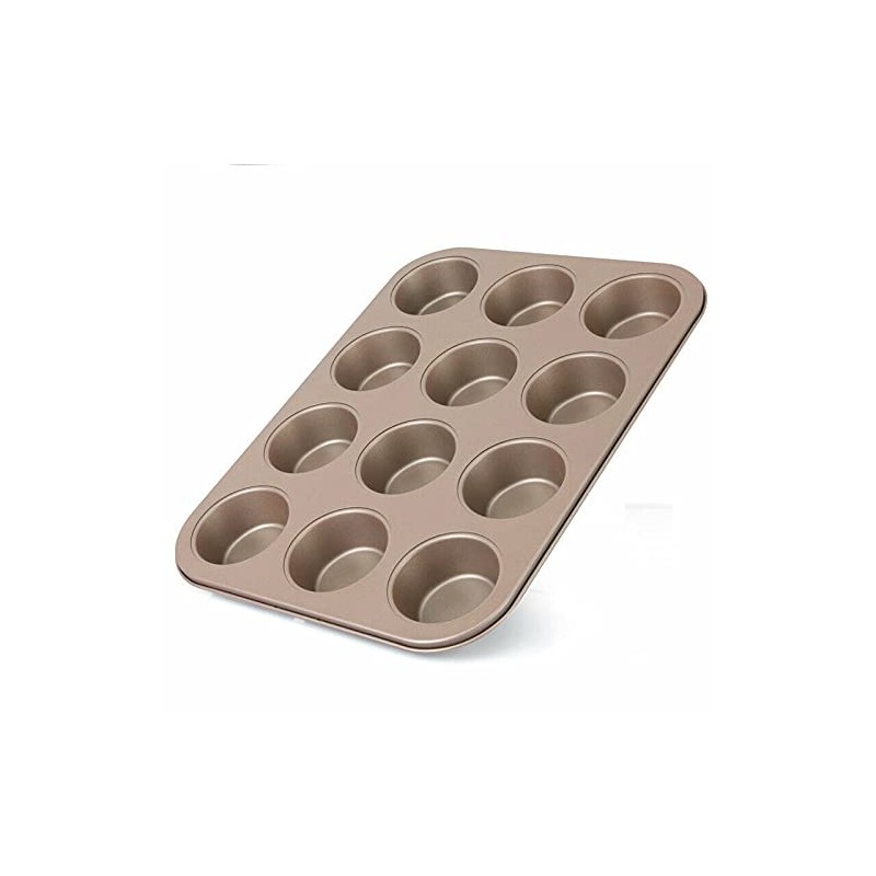 Ihanini Non Stick Ceramic Coated Muffin Pan 12 Cups Professional