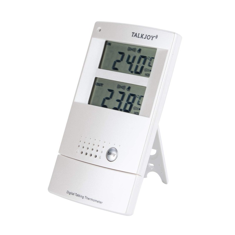 Professional Talking Indoor and Outdoor Thermometer Frost Warning Room Thermometer