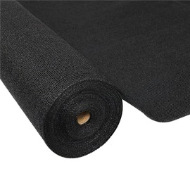Farm Plastic Supply - Black Shade Cloth - 50% - (12' x 50') - Mesh Fabric for Fence Privacy Screen, Garden Shade, Mesh Fence Screening, Shade Cloth Rolls, Wind Screen