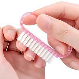 YOFAN 12-Pack Handle Grip Nail Brush(assorted color), Fingernail Scrub Cleaning Brushes for Toes and Nails Cleaner, Pedicure Brushes for Men and Women