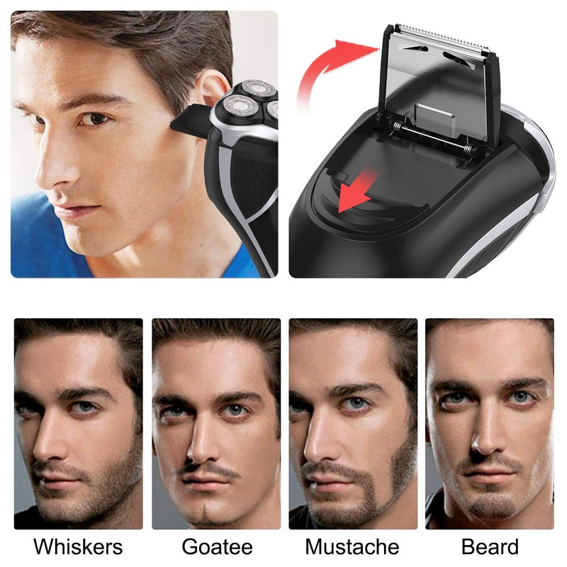 Men's Electric Shaver - MAX-T Corded and Cordless Rechargeable 3D