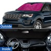 Animal Pink Leopard Print Windshield Sunshade for Car SUV Truck